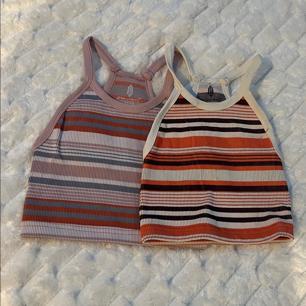 NEW🌺Free people happiness run crop in stripes - Picture 9 of 10